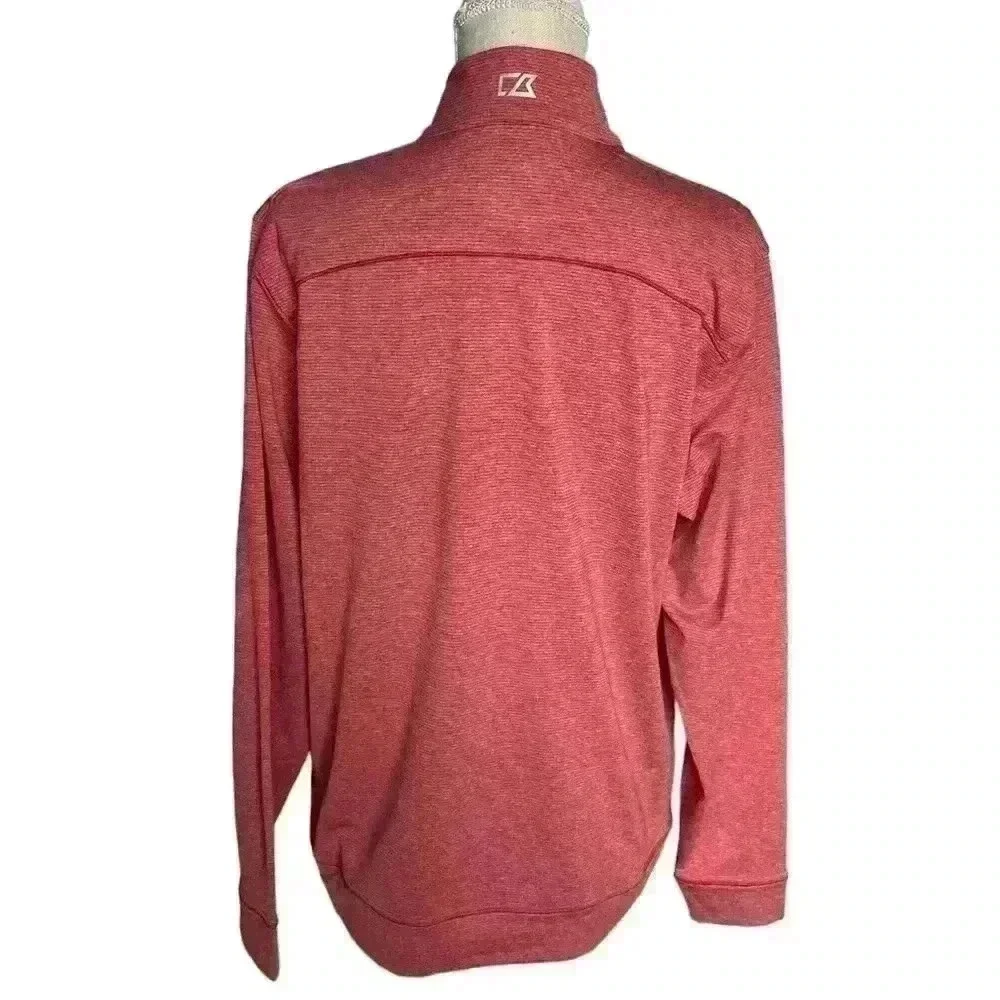 Cutter Buck Men’s 1/4 Zip in Red Size Medium - University of South Dakota Medium